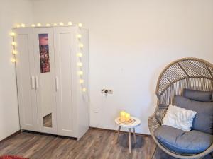 Posezení v ubytování B6 - Urlaubsmagie - Inmitten der Sächsischen Schweiz mit Balkon mit Ausblick auf die Sandsteine