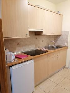 a kitchen with a sink and a counter top at Costa del Silencio Studio in Costa Del Silencio