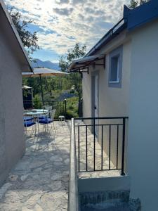 Balkón nebo terasa v ubytování Villagio