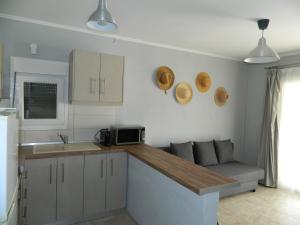 Kuchyň nebo kuchyňský kout v ubytování Daphnes Houses