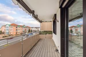 Μπαλκόνι ή βεράντα στο MONTEUR - Unterkunft für bis zu 7 Personen in 64569 Nauheim - GG09