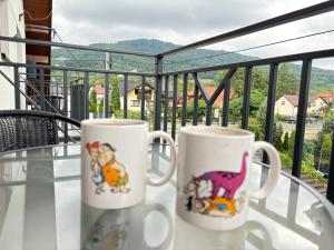 Balkón nebo terasa v ubytování ASENATA pokoje & apartamenty centrum Ustroń