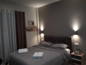 Postel nebo postele na pokoji v ubytování Jo's cozy corner