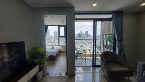 Posezení v ubytování Vinh Hoi Apartments - Luxury Apartment Furnished Suites