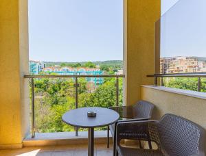 Balkón nebo terasa v ubytování Apart Hotel Golden Line