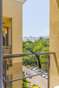 Balkón nebo terasa v ubytování Apart Hotel Golden Line