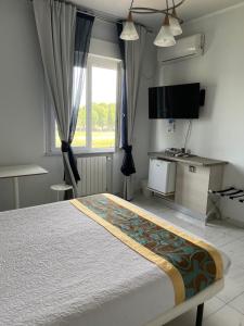 Postel nebo postele na pokoji v ubytování Belvedere
