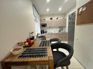Kuchyň nebo kuchyňský kout v ubytování Apartment Jõesuu