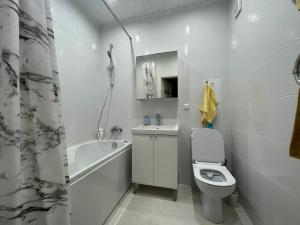 Koupelna v ubytování Apartment Jõesuu + 37 fotografií