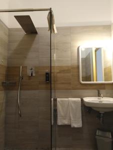 Koupelna v ubytování Hotel Vienna