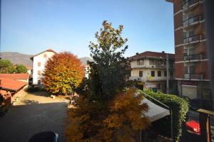 ein Baum auf einer Straße neben einem Gebäude in der Unterkunft Residence Corona Grossa Balangero in Balangero + 4 Fotos