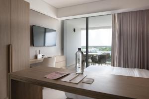 Voodi või voodid majutusasutuse Wynwood Cartagena Beach toas