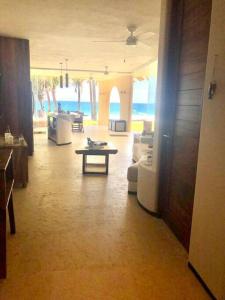 Χώρος καθιστικού στο Villa en playa Mar de coco