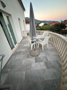 Balkón alebo terasa v ubytovaní Melita Apartements