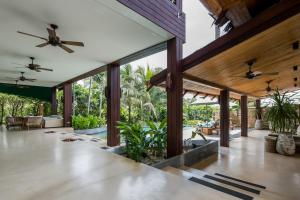an open floor plan of a house with a living room at Cho Fah Residence in Ko Yao Noi
