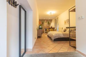 a bedroom with a bed in a room at A casa di Fedora in Viterbo