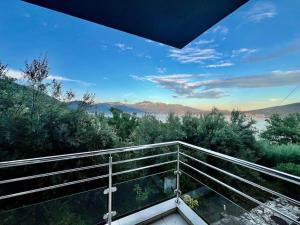 un balcone con vista sulle montagne di Acacia hill B6 a Ðenovići