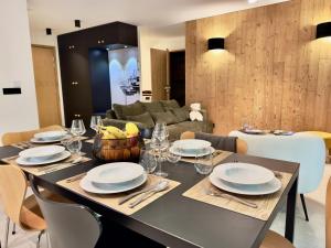 Posezení v ubytování Le lodge de l alpage - Ski in ski out - 2 chambres 1 cabine