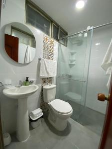 Koupelna v ubytování ApartahotelVacacionalSangil