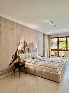 Postel nebo postele na pokoji v ubytování Biarritz Apartment Gdynia