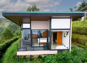 Balkón nebo terasa v ubytování Villas Páramo Cloud Forest Hotel