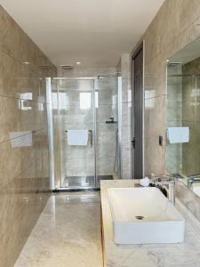 Koupelna v ubytování Bole Jing Pin Hotel