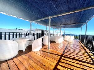 Balkon oz. terasa v nastanitvi Nanwan254 Homestay