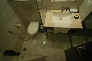 Koupelna v ubytování Hotel Krinoscco