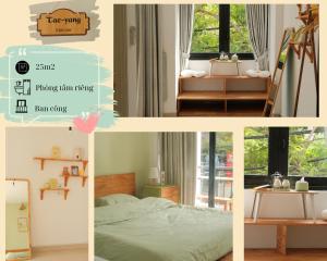 Giường trong phòng chung tại Nhà Bơ Homestay Đà Nẵng