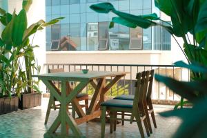 Ban công/sân hiên tại Nhà Bơ Homestay Đà Nẵng