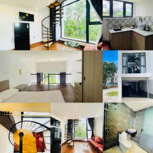 a collage of photos of a house at KSI-HOME Đà Lạt in Khu Chi Lăng