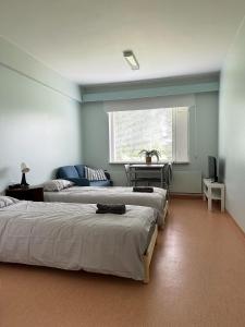 Ένα ή περισσότερα κρεβάτια σε δωμάτιο στο Lepopaikka Lokinpesä, Majoitus ja Camping