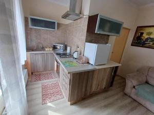Η κουζίνα ή μικρή κουζίνα στο Apartament z dwiema sypialniami +16 φωτογραφίες