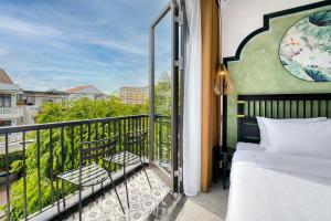 Balkón nebo terasa v ubytování Rokas Hoi An Boutique Hotel