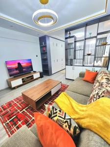 A television and/or entertainment centre at Ready for Move-in! Simface House