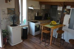 Η κουζίνα ή μικρή κουζίνα στο Le Loft Vissenty Annonay