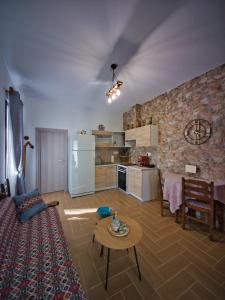 Kuchyň nebo kuchyňský kout v ubytování West Crete House