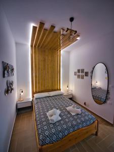 Postel nebo postele na pokoji v ubytování West Crete House