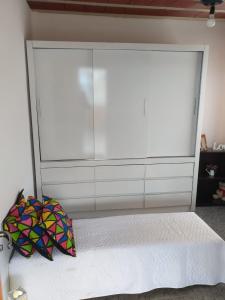 Postel nebo postele na pokoji v ubytování Friendly house in Rio + 15 fotografií