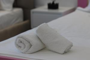 Postel nebo postele na pokoji v ubytování Klea Rooms
