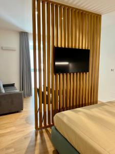 TV a/nebo společenská místnost v ubytování Loft House Bari