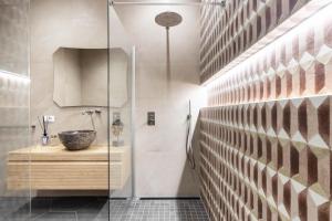 Koupelna v ubytování Dimo luxury apartment 1