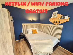 Postel nebo postele na pokoji v ubytování Chez Jo