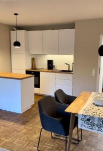 Dapur atau dapur kecil di Ferienwohnung Waldgänger Hahnenklee