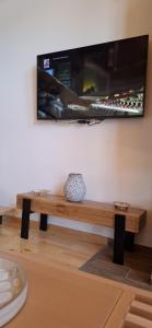 TV a/nebo společenská místnost v ubytování Planinska kuća Lastino gnezdo