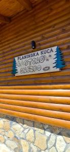 Certifikát, hodnocení, plakát nebo jiný dokument vystavený v ubytování Planinska kuća Lastino gnezdo