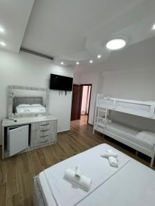 Postel nebo postele na pokoji v ubytování Restorant Hotel Niku