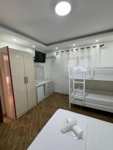 Postel nebo postele na pokoji v ubytování Restorant Hotel Niku