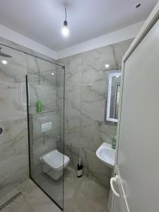 Koupelna v ubytování Restorant Hotel Niku