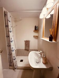 Koupelna v ubytování Acogedor y Amplio Apartamento familiar a pie de playa
